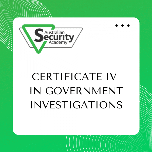 Cert 4 In Government Investigations